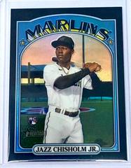 Jazz Chisholm Jr. [Chrome Black Refractor] #665 Baseball Cards 2021 Topps Heritage Prices