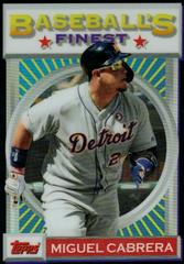 Miguel Cabrera [Black Refractor] #3 Baseball Cards 2020 Topps Finest Flashbacks Prices