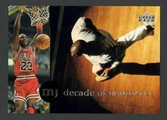 Michael Jordan Decade of Dominance #J1 Basketball Cards 1994 Upper Deck MJ Rare Air Prices