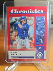 Bobby Witt Jr. [Red] #18 Baseball Cards 2023 Panini Chronicles Prices