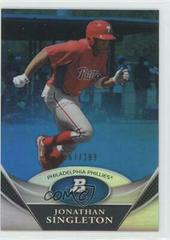 Jonathan Singleton [Blue Refractor] #BPP10 Baseball Cards 2011 Bowman Platinum Prospects Prices