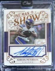 Adrian Peterson [Man Show Autograph Bronze] #163 Football Cards 2022 Panini One Prices