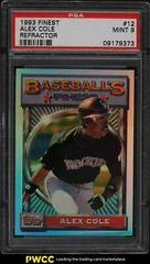 Alex Cole [Refractor] #12 Baseball Cards 1993 Finest Prices