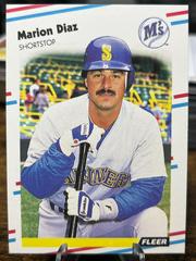 Mario Diaz #U-59 Baseball Cards 1988 Fleer Update Prices