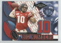 Eli Manning [Collectors Series] Football Cards 2004 Press Pass Big Numbers Prices
