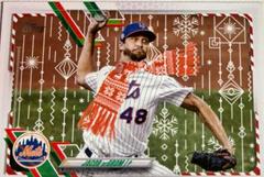 Jacob DeGrom [Scarf SP] Baseball Cards 2021 Topps Holiday Mega Box Prices
