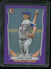 Jacob DeGrom [Purple] Baseball Cards 2014 Bowman Prospects Prices