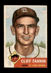 Cliff Fannin #203 Baseball Cards 1953 Topps Prices
