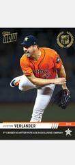 Justin Verlander Baseball Cards 2019 Topps Now Moment of the Year Prices