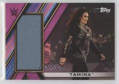 Tamina [Pink] Wrestling Cards 2020 Topps WWE Women's Mat Relics Prices