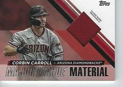 Corbin Carroll [Red] Baseball Cards 2024 Topps Major League Material Prices