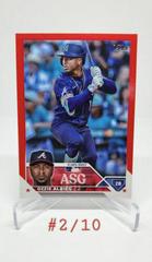 Ozzie Albies [Red] #ASG-28 Baseball Cards 2023 Topps Update All Star Game Prices