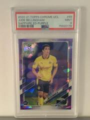 Jude Bellingham [Purple] Soccer Cards 2020 Topps Chrome UEFA Champions League Sapphire Prices