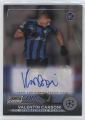 Valentin Carboni #CA-VC Soccer Cards 2022 Stadium Club Chrome UEFA Competitions Autographs Prices
