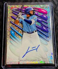 Junior Caminero [Mini Diamond] Baseball Cards 2023 Bowman's Best Shellacked Autographs Prices