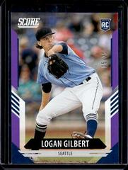 Logan Gilbert [Purple] #5 Baseball Cards 2021 Panini Chronicles Score Prices