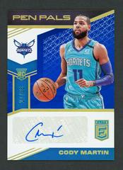 Cody Martin [Blue] Basketball Cards 2019 Panini Donruss Elite Pen Pals Prices