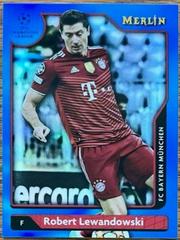 Robert Lewandowski [Blue] Soccer Cards 2021 Topps Merlin Chrome UEFA Prices