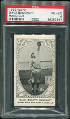 Dave Bancroft [Hand Cut] Baseball Cards 1922 W573 Prices