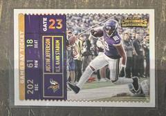 Justin Jefferson [Gold] #GDT-JJE Football Cards 2022 Panini Contenders Game Day Ticket Prices
