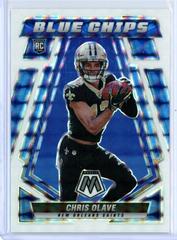 Chris Olave [White] Football Cards 2022 Panini Mosaic Blue Chips Prices