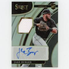 Jake Burger [Holo] #RJA-JB Baseball Cards 2022 Panini Select Rookie Jersey Autographs Prices