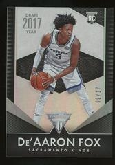 De'Aaron Fox [Draft Year] Basketball Cards 2017 Panini Chronicles Prices