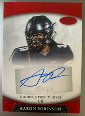 Aaron Robinson [Red] #ASP-103 Football Cards 2021 Sage Aspire Autographs Prices