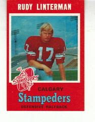 Rudy Linterman #129 Football Cards 1971 O Pee Chee CFL Prices