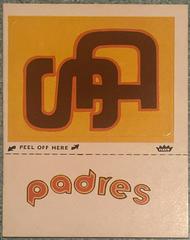 Padres initials Baseball Cards 1982 Fleer Team Logo Stickers Prices