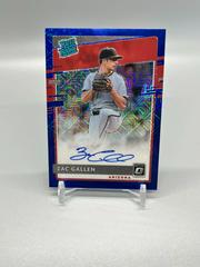 Zac Gallen [Blue Mojo] #RRS-ZG Baseball Cards 2020 Panini Donruss Optic Rated Rookies Signatures Prices