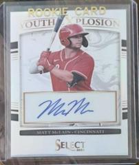 Matt McLain [Holo] #YES-MM Baseball Cards 2022 Panini Select Youth Explosion Signatures Prices