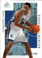 Tayshaun Prince Basketball Cards 2002 SP Game Used Prices