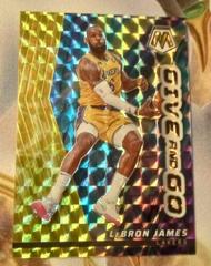 LeBron James [Reactive Yellow] #3 Basketball Cards 2022 Panini Mosaic Give and Go Prices