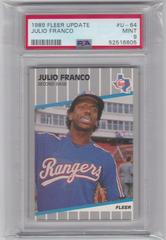 Julio Franco #U-64 Baseball Cards 1989 Fleer Update Prices