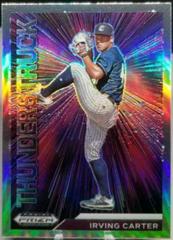 Irving Carter [Silver Prizm] Baseball Cards 2021 Panini Prizm Draft Picks Thunderstruck Prices