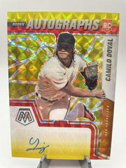 Camilo Doval [Gold] #RAM-CD Baseball Cards 2022 Panini Mosaic Rookie Autographs Prices
