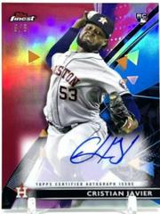 Cristian Javier [Red Refractor] #FA-CJ Baseball Cards 2021 Topps Finest Autographs Prices
