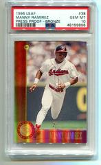 Manny Ramirez [Press Proof Bronze] Baseball Cards 1996 Leaf Prices