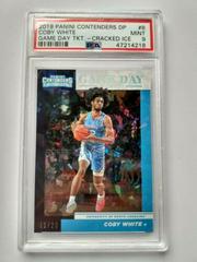 Coby White [Cracked Ice] Basketball Cards 2019 Panini Contenders Draft Picks Game Day Ticket Prices