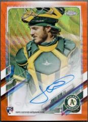 Jonah Heim [Orange Wave Refractor] #RA-JH Baseball Cards 2021 Topps Chrome Rookie Autographs Prices