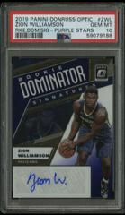 Zion Williamson Basketball Cards 2019 Panini Donruss Optic Rookie Dominator Signatures Prices
