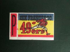 San Francisco 49ers #P Football Cards 1961 Topps Stickers Prices