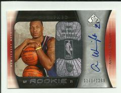 Antoine Wright [Autograph] #105 Basketball Cards 2005 SP Authentic Prices