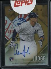 Aaron Judge [Gold Refractor] Baseball Cards 2017 Topps Finest Autographs Prices
