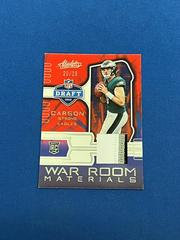 Carson Strong [Silver] #11 Football Cards 2022 Panini Absolute War Room Materials Prices