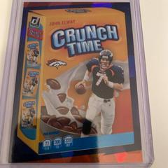 John Elway [Cubic] #CT-12 Football Cards 2022 Panini Donruss Crunch Time Prices