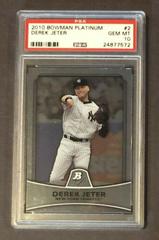 Derek Jeter #2 Baseball Cards 2010 Bowman Platinum Prices