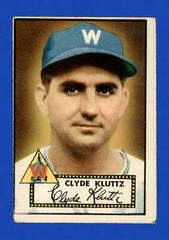 Clyde Kluttz Baseball Cards 1952 Topps Prices