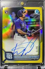 Wander Franco [Yellow Refractor] #CRA-WF Baseball Cards 2022 Bowman Chrome Rookie Autographs Prices